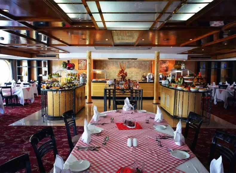 Restaurant aboard the Radamis I Nile Cruise Nile cruise